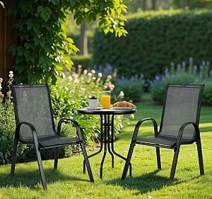 Set mobila de gradina Sofotel SO-981 298120 Negru/Transparent