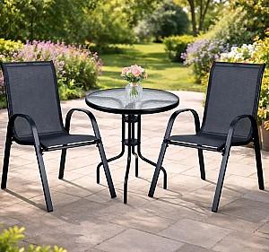Set mobila de gradina Sofotel SO-981 298120 Negru/Transparent