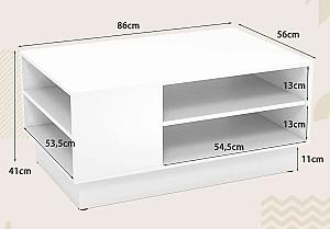 Masuta de cafea, reviste Costway JV12355WH  White
