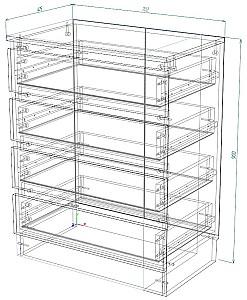 Comoda Smartex Т1 70 cm Alb