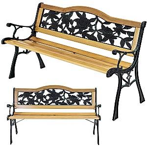 Banca gradina Jumi OM-357945 Pin (Maro)/Negru