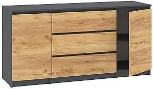Comoda Pehotin NS-3+2 Antracit / Stejar Taho