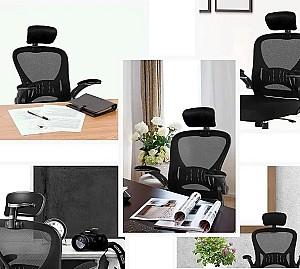 Fotoliu de birou Strategic S18 Black/Silver
