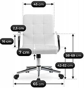 Fotoliu de birou Mebel Elite Astro ECO White