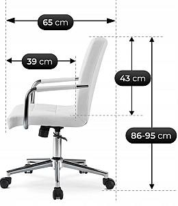 Fotoliu de birou Mebel Elite Astro ECO White