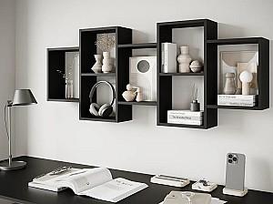 Raft de perete Bratex Trio 001 Graphite Black