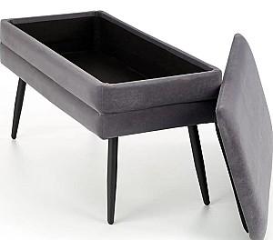 Bancheta Halmar Velva Grey/Black