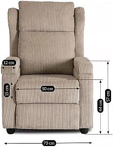 Fotoliu reclainer Mebel Elite Spencer Bej