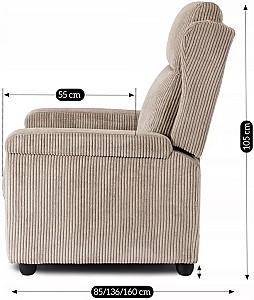 Fotoliu reclainer Mebel Elite Spencer Bej