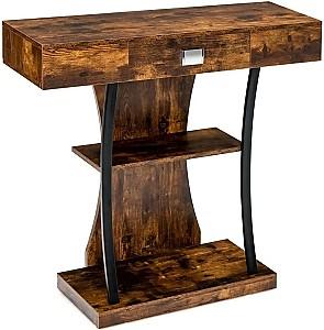 Masa consola Costway JV10598CF Brown/Black