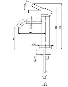 Baterie pentru lavoar Remer MC12xv