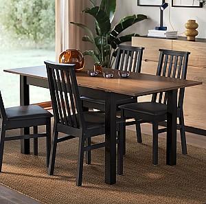 Masa IKEA Alhult Negru/Maro