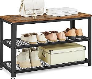 Raft pentru incaltaminte Vasagle LBS73X Rustic Brown/Black