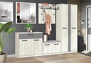 Dulap pentru incaltaminte Modern Karolina 70cm Stejar Craft Alb