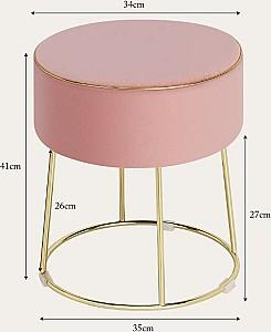 Bancheta Costway JZ10004PK Pink
