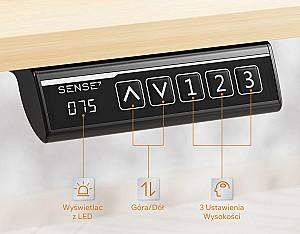 Masa de birou SENSE7 Nojo Light 120x60 Light Brown