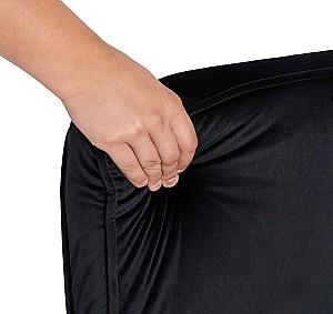 Fotoliu Mebel Elite Bart Velur Negru/Crom