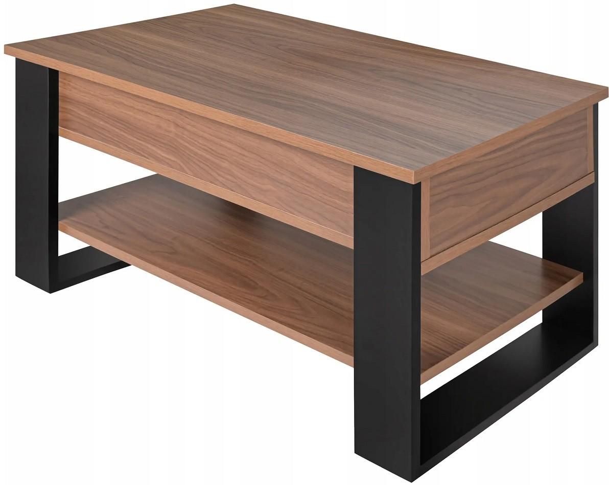 Masuta de cafea, reviste Ruhhy 27849 Stejar Craft (Maro)/Negru