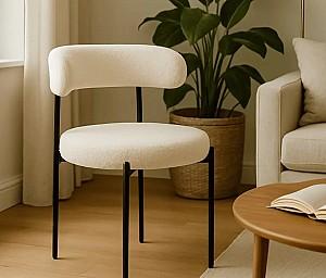 Scaun Mebel Elite Tulsa Cream/Black