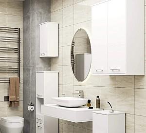 Dulap de baie Akord Fin H934 W64 2D White