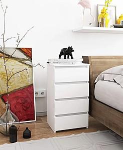 Comoda Akord CL4 40cm 4SZ White