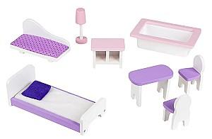 Casuta pentru papusi Ecotoys Residence Blueberry 4121 Pink/Blue