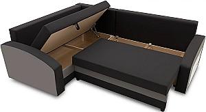 Canapea coltar Magnifico Meble Grande Right Shelf Bonell Mikrofaza 15/Mikrofaza 27 Left Negru/Gri