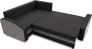 Canapea coltar Magnifico Meble Grande Right Shelf Bonell Mikrofaza 15/Mikrofaza 27 Left Negru/Gri