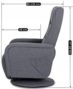 Fotoliu reclainer Mebel Elite Spike 2 Gri inchis