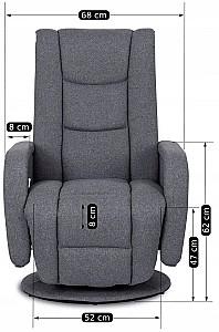 Fotoliu reclainer Mebel Elite Spike 2 Gri inchis