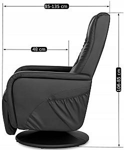 Fotoliu reclainer Mebel Elite Spike Negru