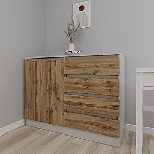Comoda Smartex Т2 80 cm Cașmir / Stejar Închis