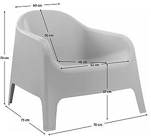 Scaun terasa Tempo Kondela Sokra New Grey