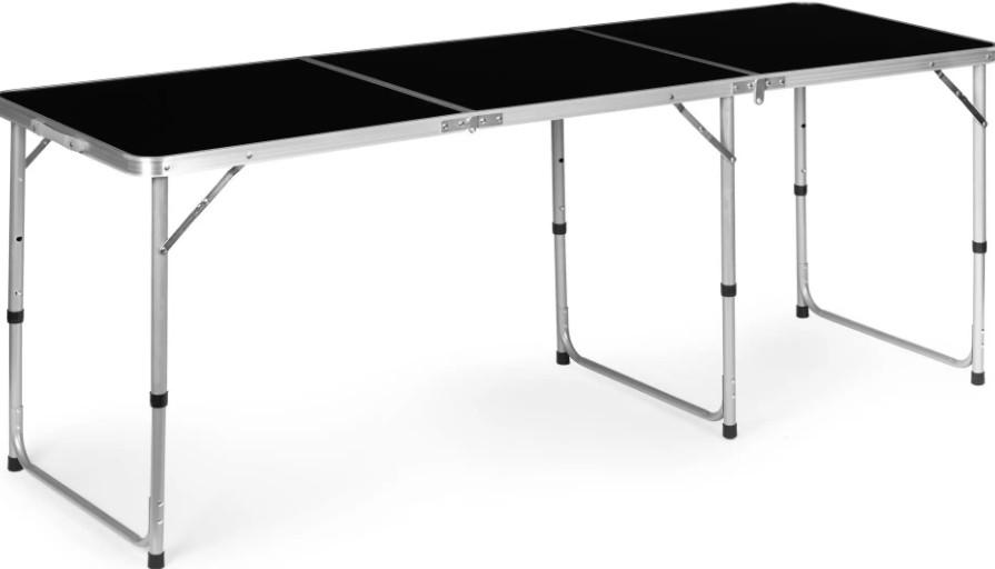 Masa pliabila Modern Home GB030-180 Negru/Argintiu