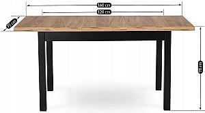 Masa Mebel Elite Skubi Stejar Craft Auriu (Maro)/Negru