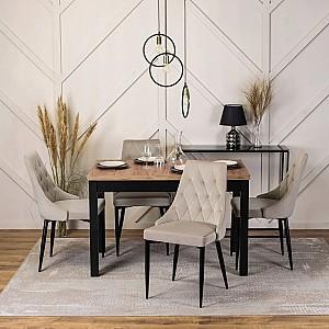 Masa Mebel Elite Skubi Stejar Craft Auriu (Maro)/Negru