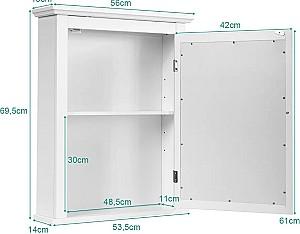Dulap de baie Costway HW59321WH White