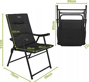 Scaun pliabil Trizand 27610 Black