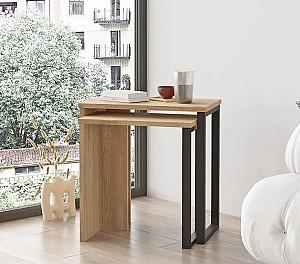 Masuta de cafea, reviste Mirage Design Ocean ON7-S Stejar natural (Bej)/Negru