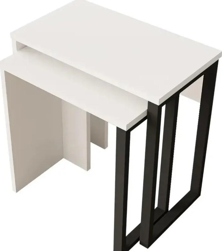 Masuta de cafea, reviste Mirage Design Ocean ON7-W White/Black