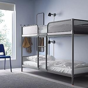 Pat copii IKEA Tuffing 90x200 Gri Inchis