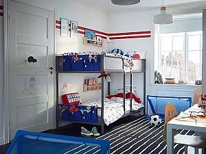 Pat copii IKEA Tuffing 90x200 Gri Inchis