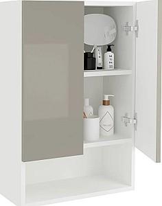 Dulap de baie Haaus Zed 2D 72x48 cm Grey Gloss/White