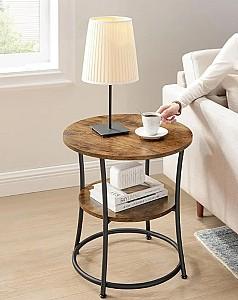 Masuta de cafea, reviste Vasagle LET56BX Rustic Brown/Ink Black