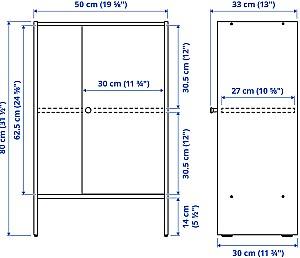 Dulap IKEA Baggebo 50x30x80 Alb