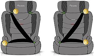 Scaun auto copii Nukido Louis Soft 710010 Black