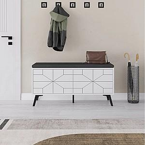 Dulap pentru incaltaminte Mirage Meble Dune 170x55x35 Alb