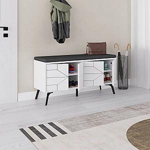 Dulap pentru incaltaminte Mirage Meble Dune 170x55x35 Alb