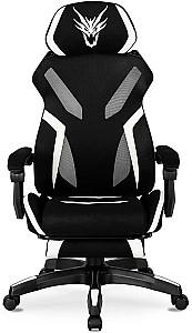 Fotoliu gaming Mebel Elite Maximo Negru/Alb