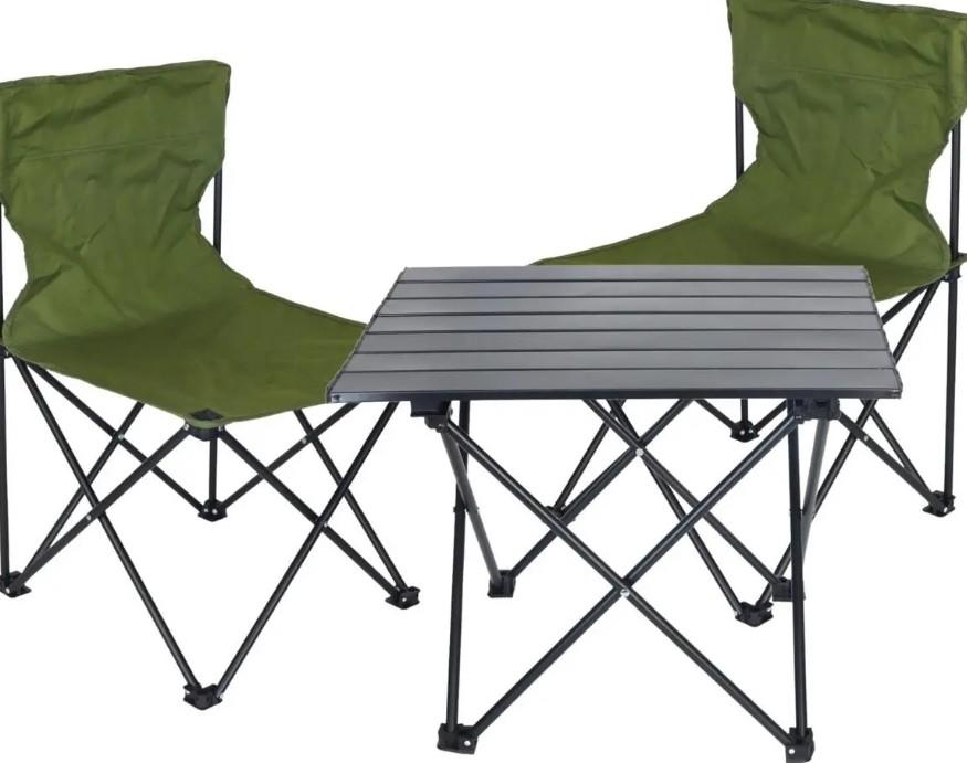 Set mobila de gradina Enero Camp 1078199 Green/Black